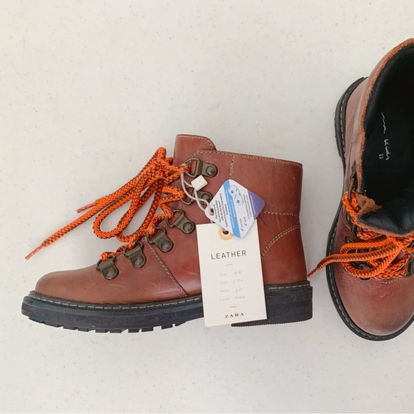 *NWT* ZARA Kid/Toddler Leather Boots - Size 10 (27 EU) - Picture 4 of 9